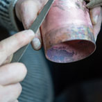 Marcus Steel at work in his studio